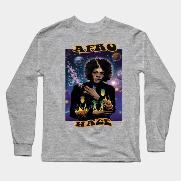 Afro Haze Long Sleeve T-Shirt by Winston5